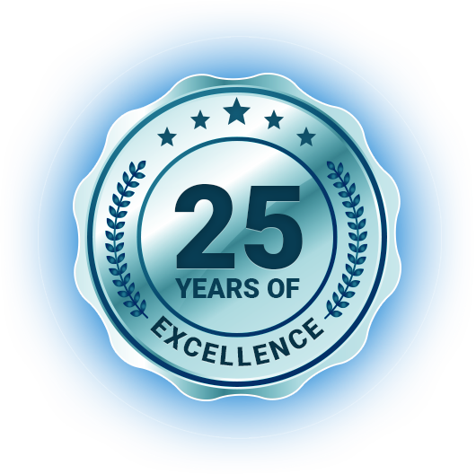 25 years badge